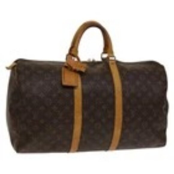 LOUIS VUITTON Monogram Keepall 50 Boston Bag M41426 LV Auth 138362 - Picture 1 of 16